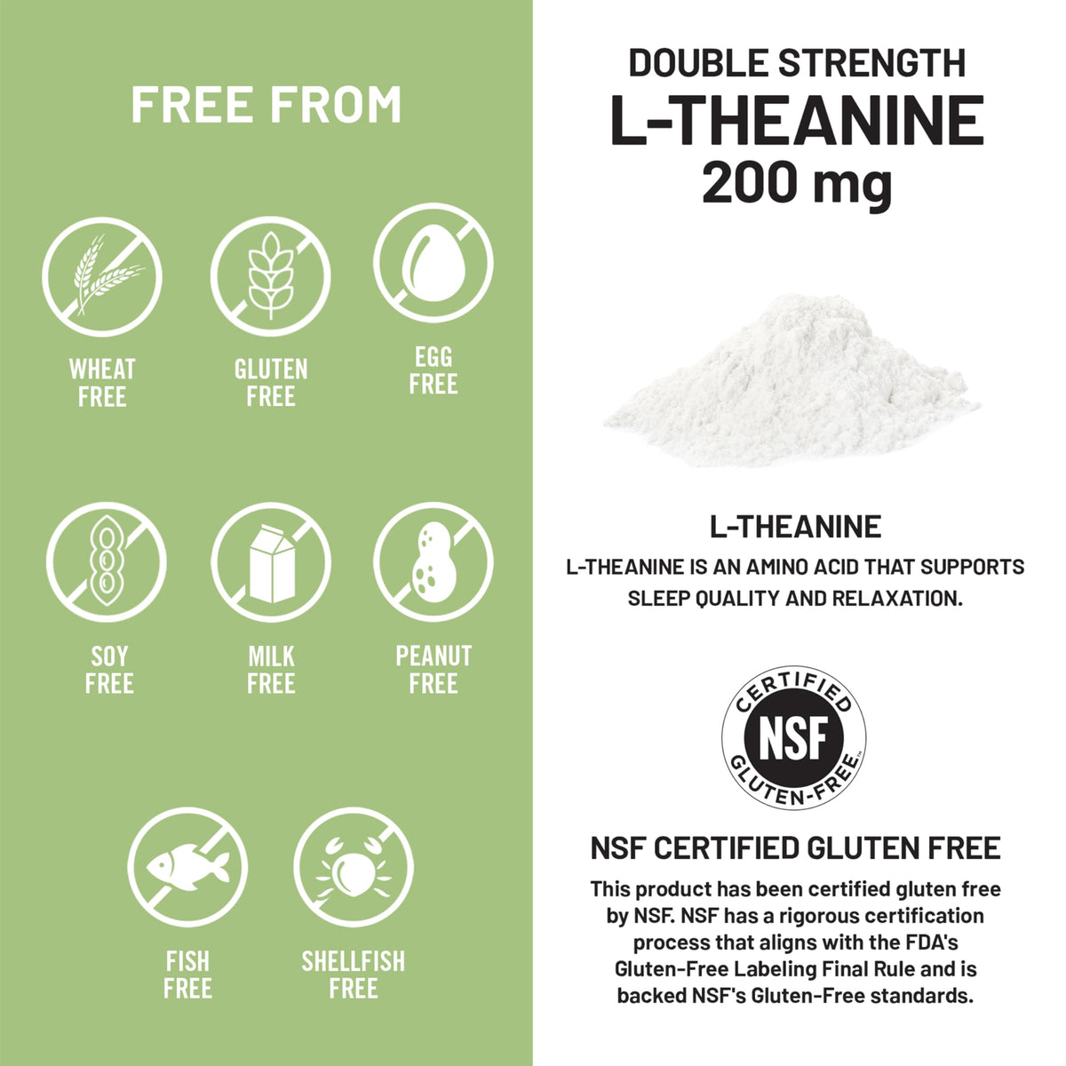 Capsules de L-Théanine NatureWise sur une table
