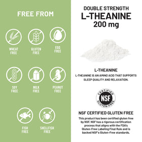 Capsules de L-Théanine NatureWise sur une table