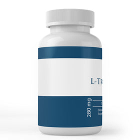 Capsules de L-Tryptophan sur une surface en bois