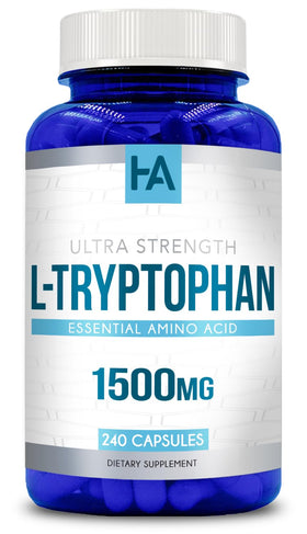 Capsules de L-Tryptophane Healing Awakening vue avant avec étiquette