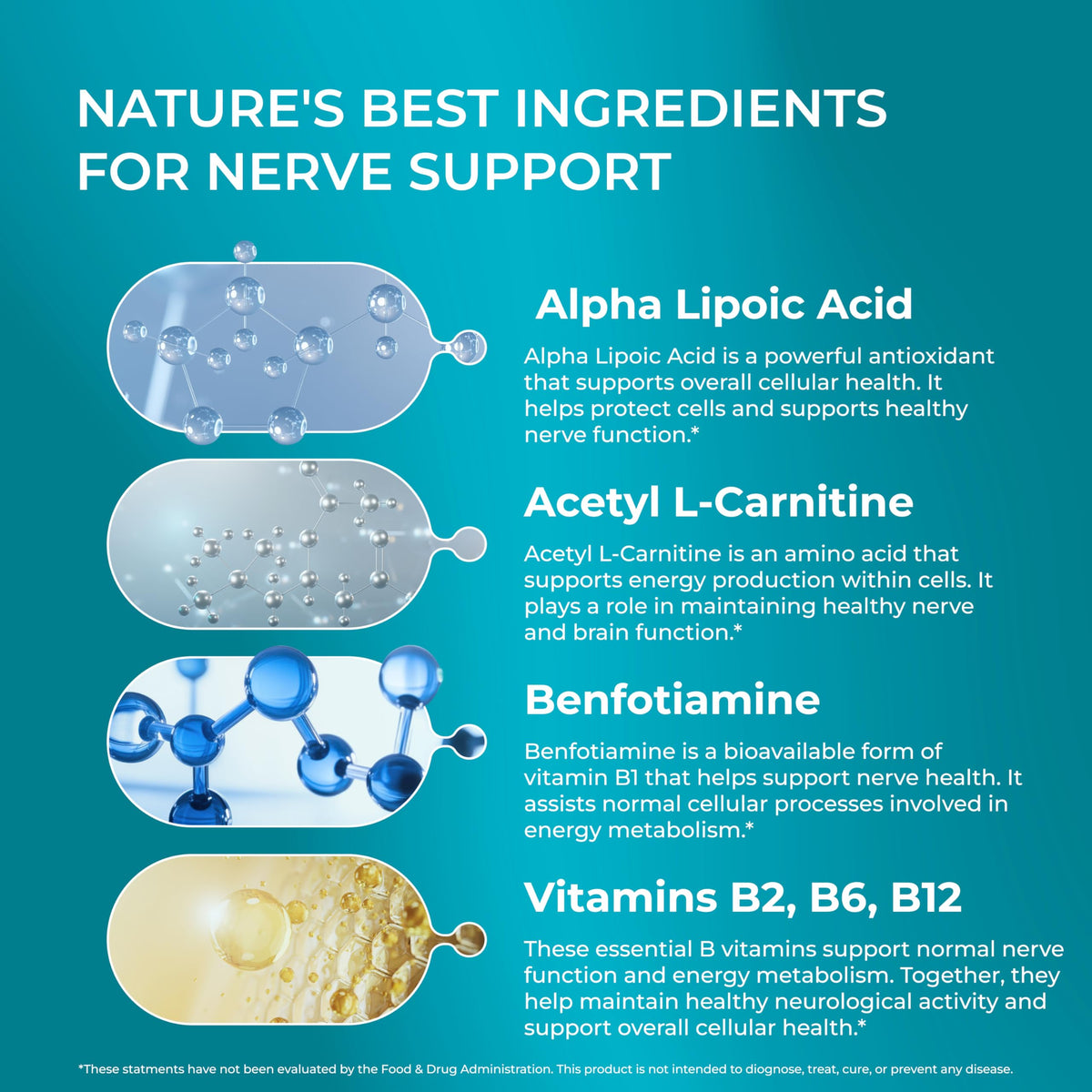 Capsules de la formule Nerve Regen sur une surface blanche