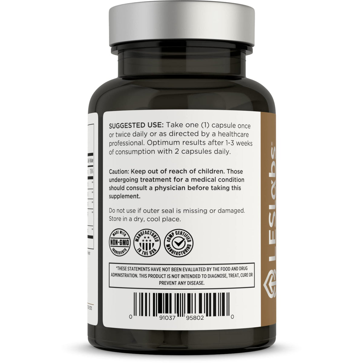Capsules de LES Labs sur une surface blanche