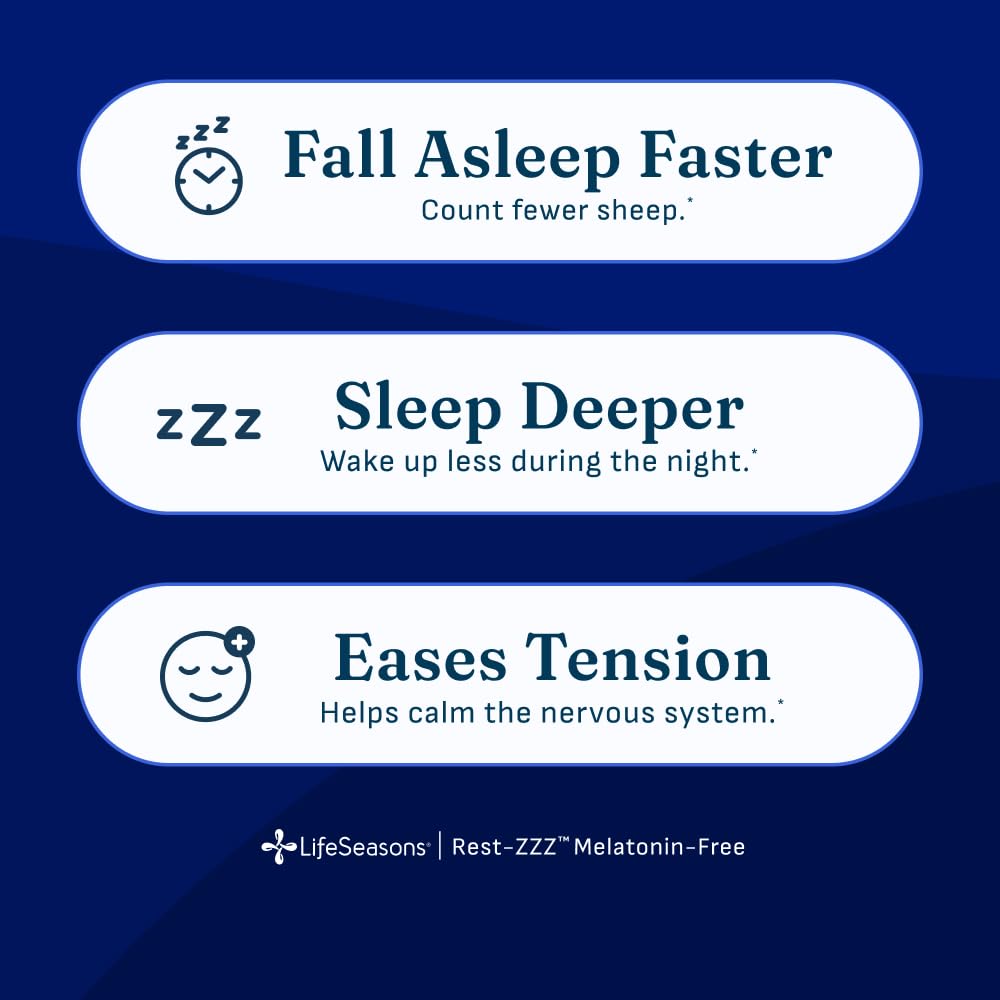 Capsules de LifeSeasons Rest-ZZZ sur fond blanc