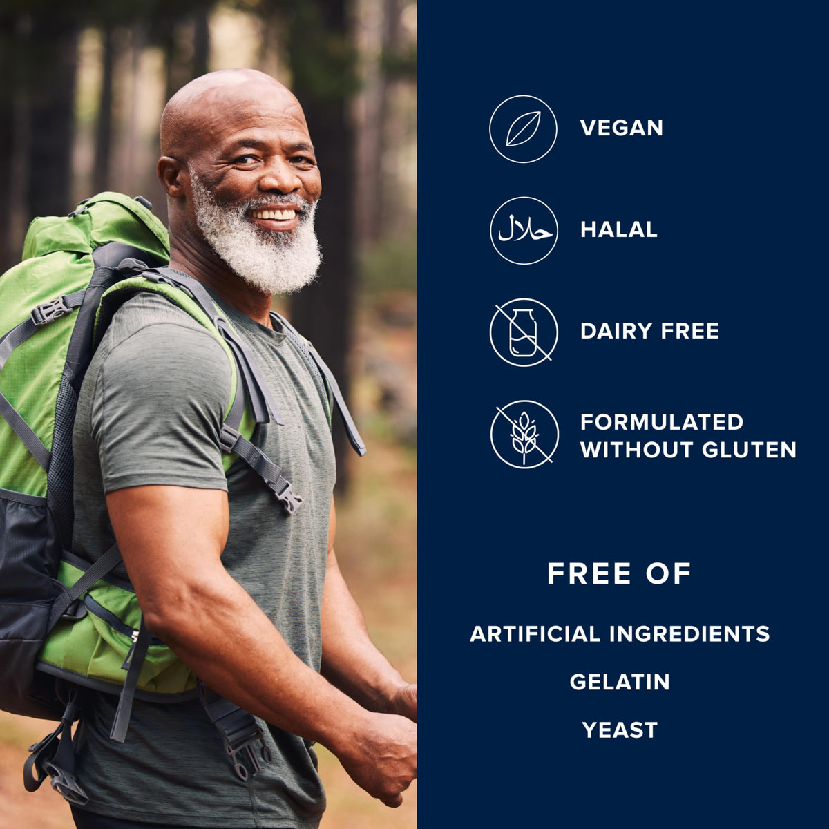 Capsules de LifeVantage Protandim Tri-Synergizer sur fond blanc