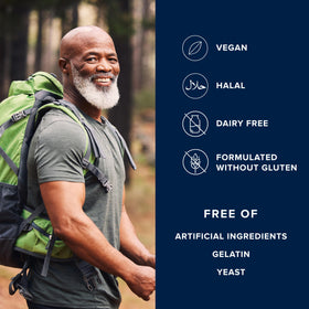 Capsules de LifeVantage Protandim Tri-Synergizer sur fond blanc