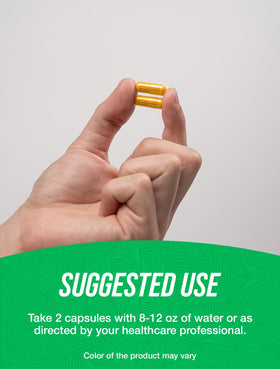 Capsules de Lutein BulkSupplements montrant la taille des capsules