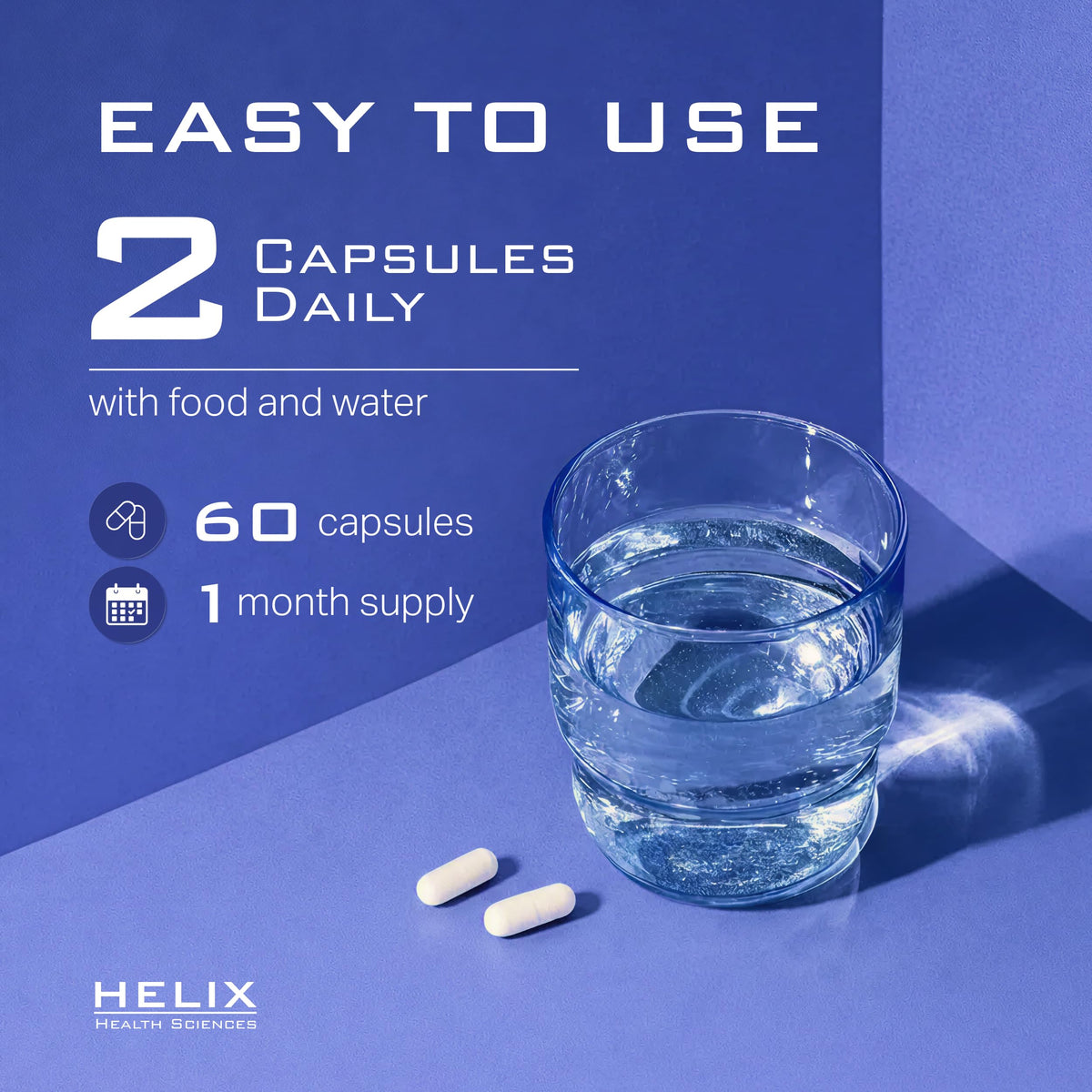 Capsules de magnésium 10-en-1 Helix Health Sciences dans un environnement de vie quotidienne