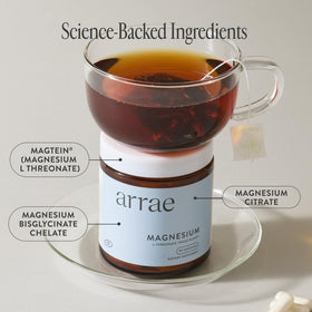 Capsules de magnésium Arrae à l'intérieur du flacon
