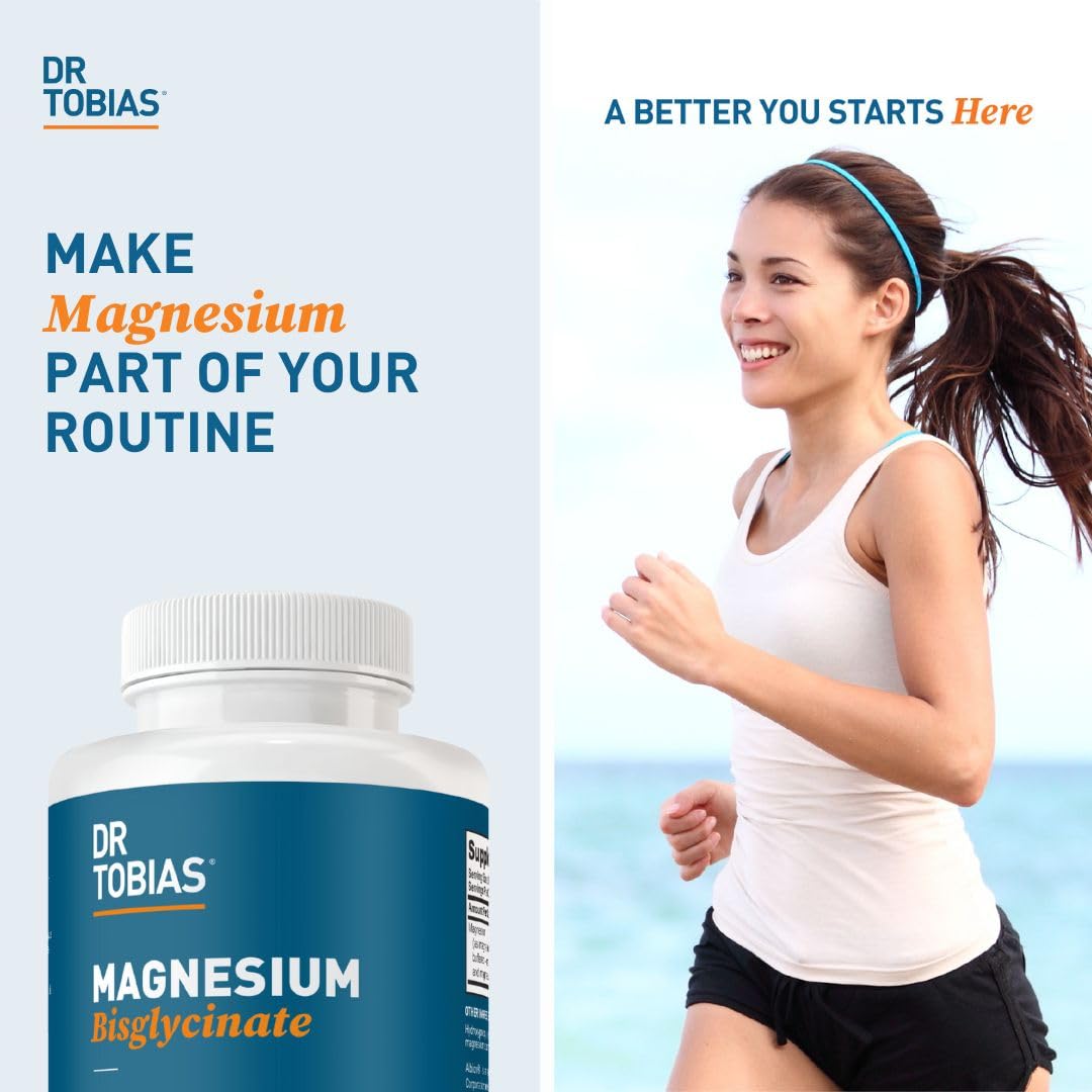 Capsules de magnésium bisglycinate Dr. Tobias prêtes à être consommées