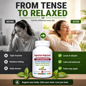Capsules de Magnésium Bisglycinate NEW ROOTS HERBAL dans une main