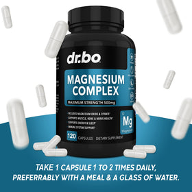 Capsules de magnésium DR. BO dans un environnement de vie quotidienne