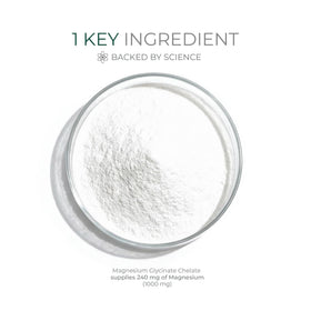 Capsules de magnésium glycinate ATEMPO sur une surface blanche