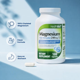 Capsules de Magnésium Glycinate HealthA2Z en gros plan
