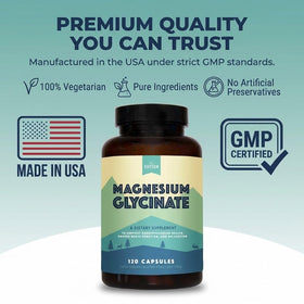 Capsules de Magnésium Glycinate Natural Rhythm dans un flacon