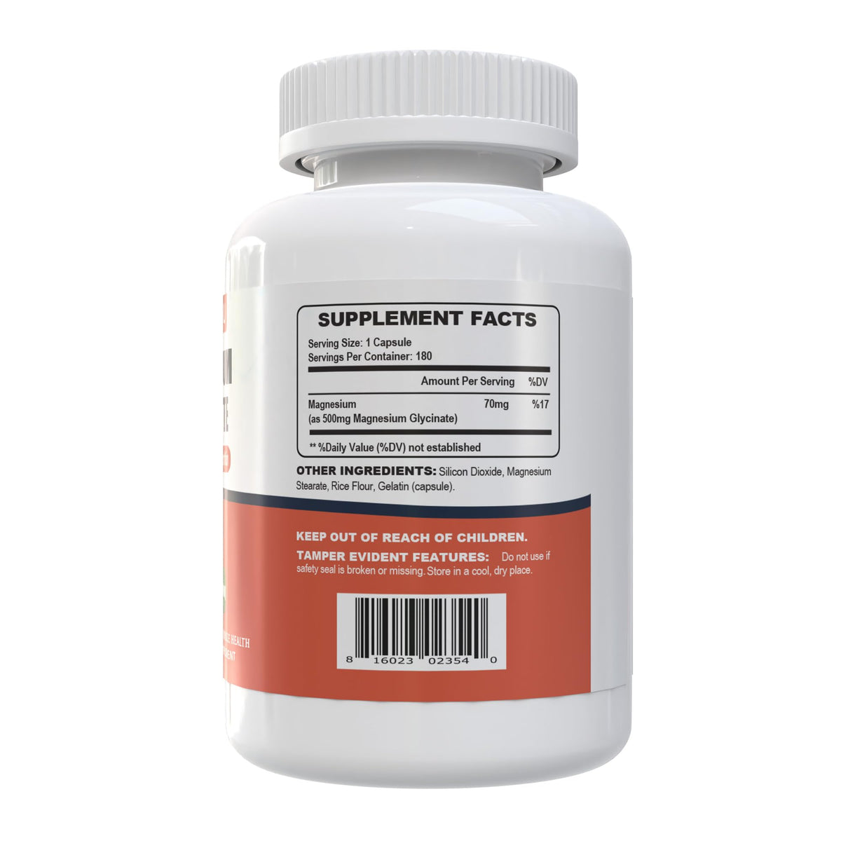 Capsules de magnésium glycinate Nature4U en gros plan