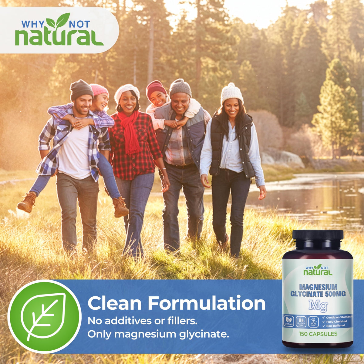 Capsules de magnésium glycinate sur un fond neutre