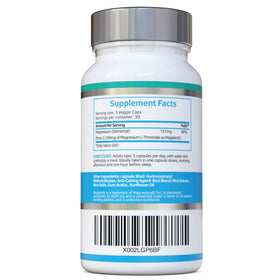 Capsules de Magnésium L-Thréonate Swiss Bioenergetics sur fond blanc
