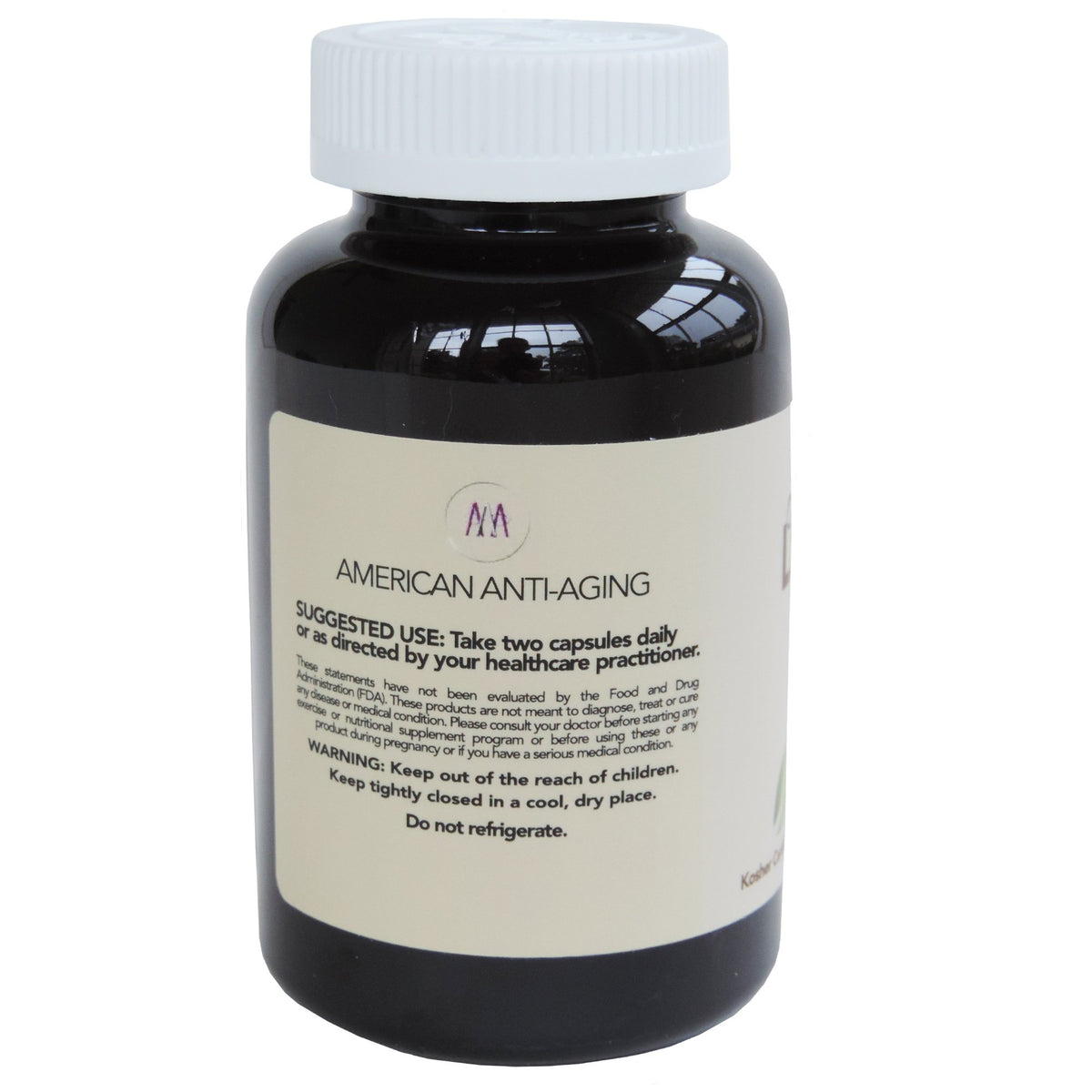 Capsules de Magnésium Lactate d'American Anti Aging sur une table