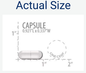 Capsules de magnésium Life Extension sur une surface blanche