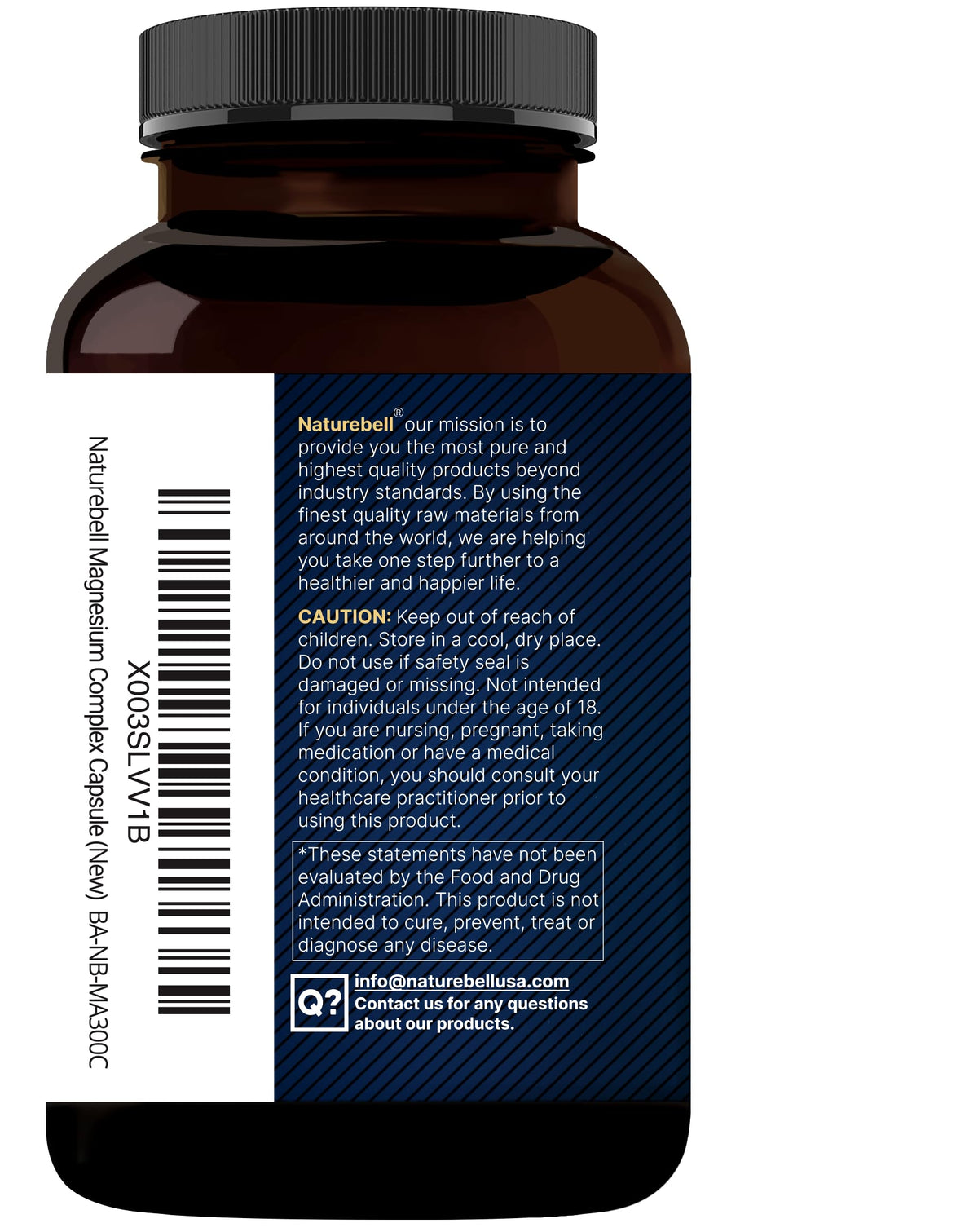 Capsules de Magnésium NatureBell dans une main