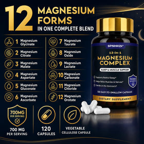 Capsules de magnésium SPNHKOV avec étiquette visible