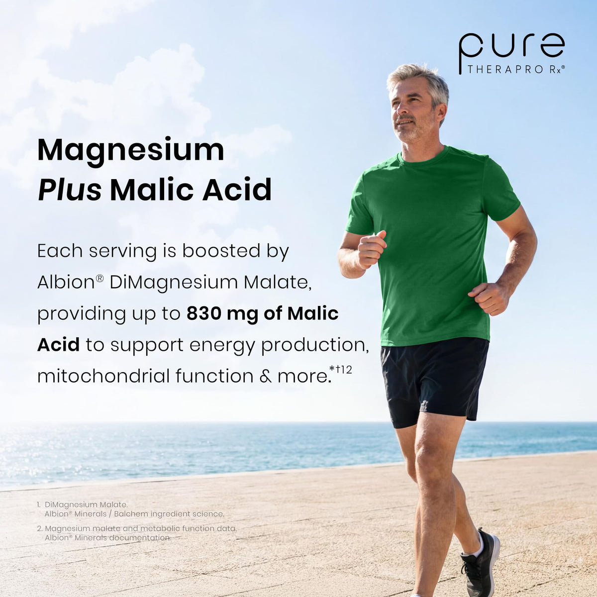 Capsules de Magnésium sur une surface en bois