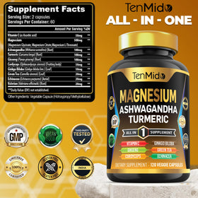 Capsules de magnésium Tenmido sur une table