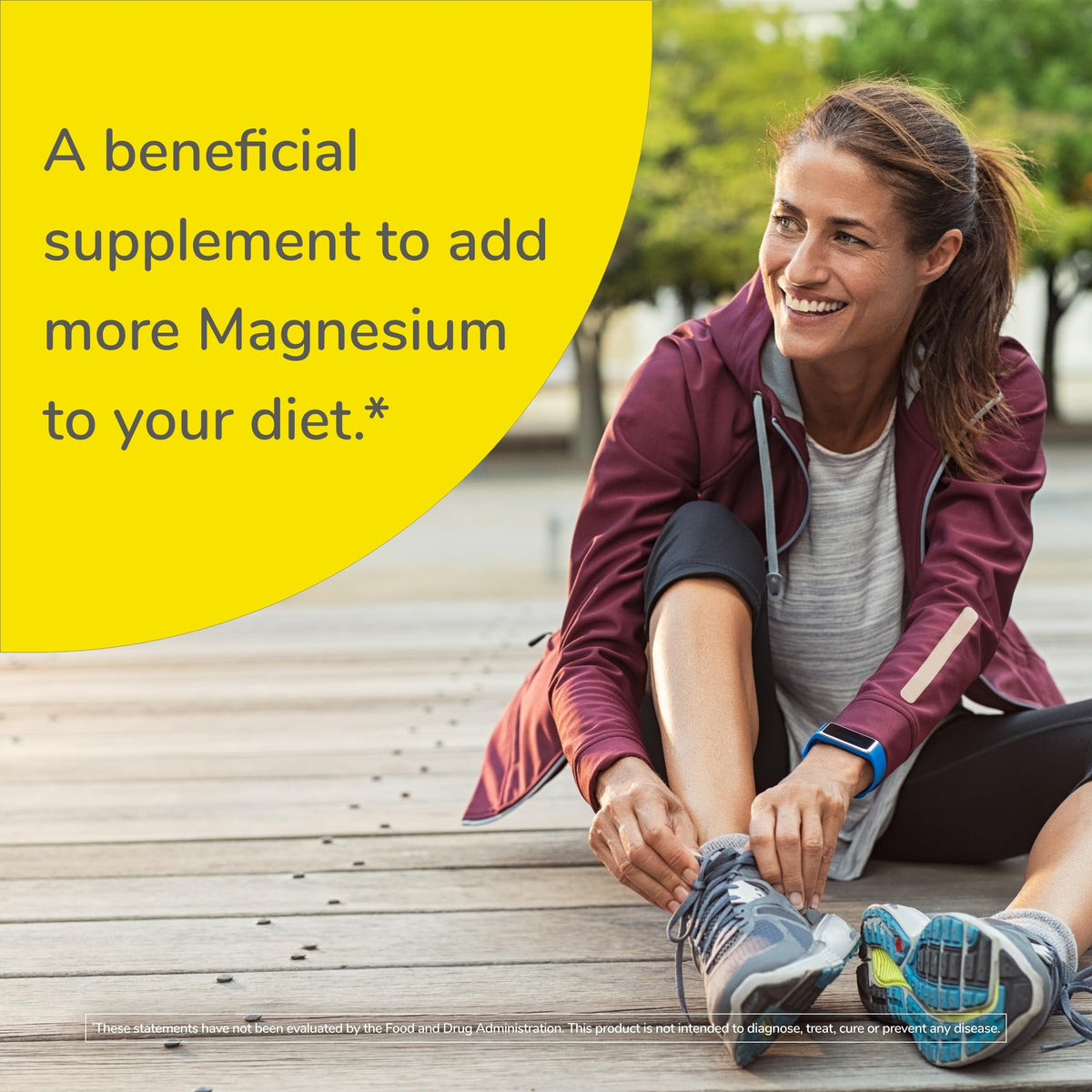 Capsules de Magnésium Twinlab sur un fond neutre