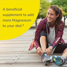 Capsules de Magnésium Twinlab sur un fond neutre