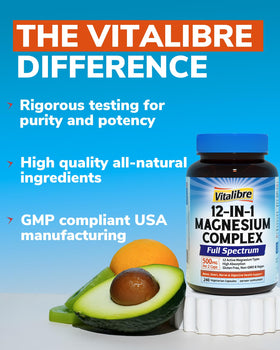 Capsules de Magnésium Vitalibre dans une main
