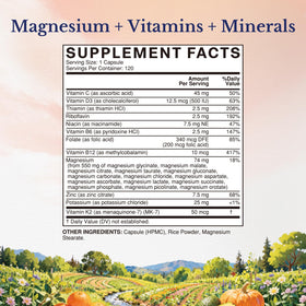 Capsules de Magnésium Vitalitown dans un bol