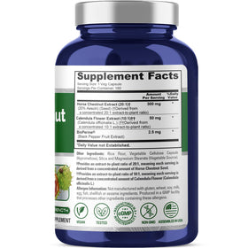 Capsules de Marron d'Inde NusaPure 300mg sur une table