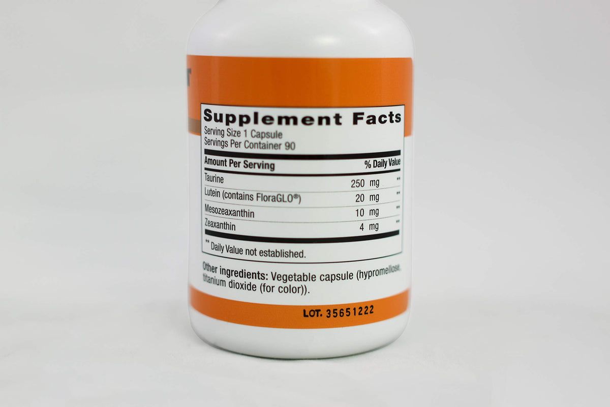 Capsules de MaxiVision PRO Meso Formula sur un fond blanc