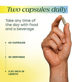 Capsules de MegaFood sur une cuillère en bois