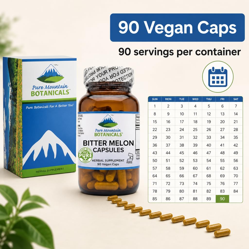 Capsules de melon amer sur une table en bois