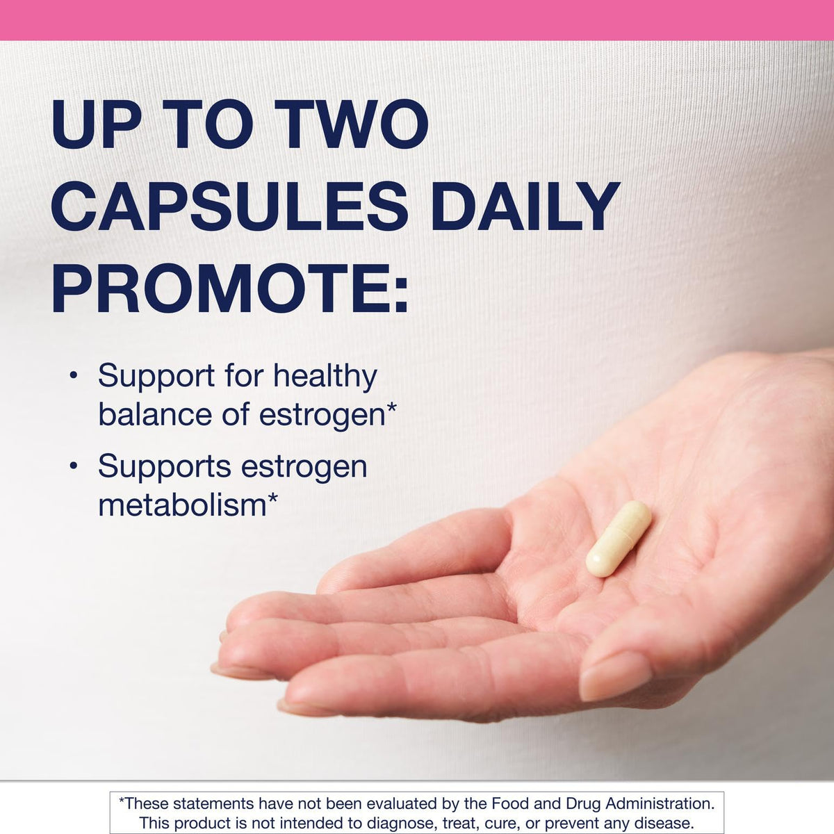 Capsules de Metagenics Meta Indole-3-Carbinol sur une surface blanche