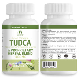 Capsules de MIHIYO TUDCA 1000mg dans une main