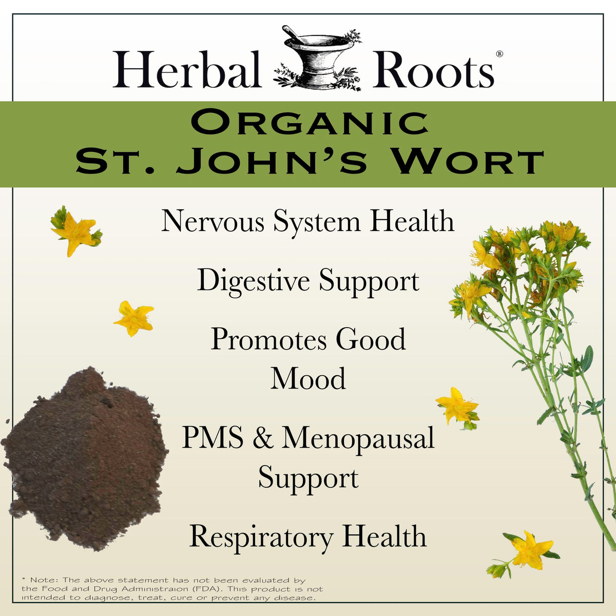 Capsules de Millepertuis Bio Herbal Roots, vue de dessus