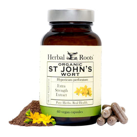 Capsules de Millepertuis Bio Herbal Roots, vue de face