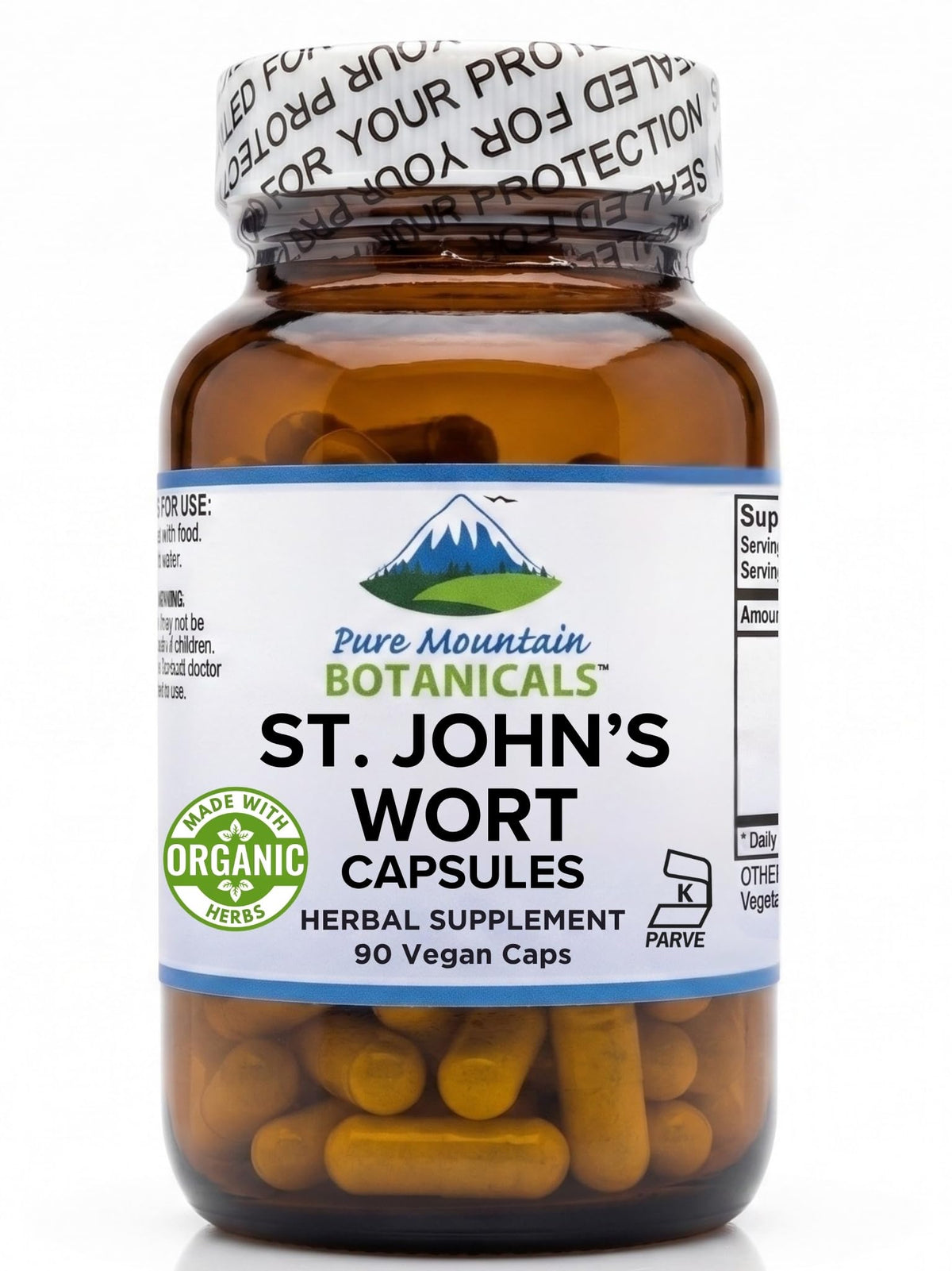 Capsules de Millepertuis Pure Mountain Botanicals 450mg - vue avant