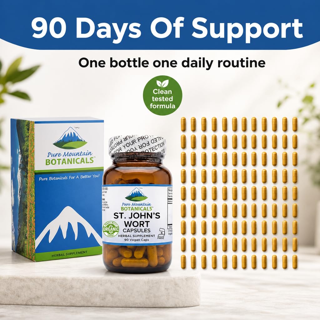 Capsules de Millepertuis sur un fond naturel