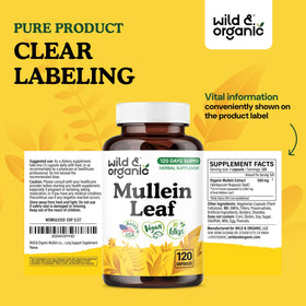 Capsules de molène Wild & Organic dans une main