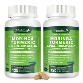 Capsules de Moringa 1000mg Mulittea en bouteille