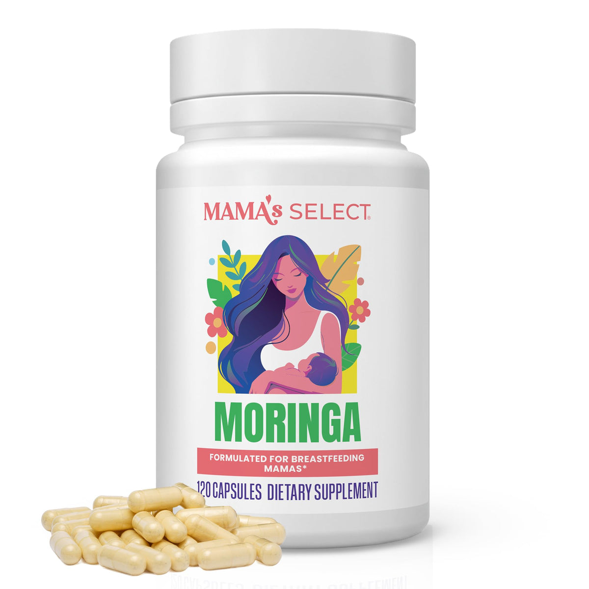 Capsules de Moringa Bio Mama's Select 500mg vue de face