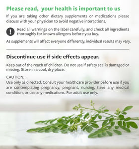 Capsules de Moringa Bio PURE CO dans un bol