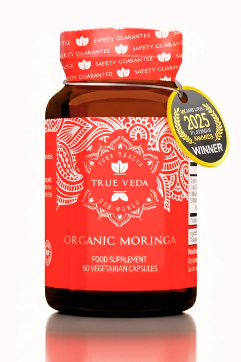 Capsules de Moringa Bio True Veda 60 capsules vue de face