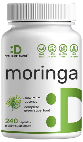 Capsules de moringa DEAL SUPPLEMENT 240 capsules en pot
