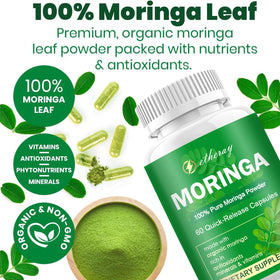 Capsules de Moringa etheray dans leur bouteille