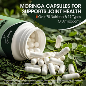 Capsules de Moringa GREENPEOPLE dans une main