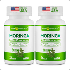 Capsules de Moringa Inner Brightness 1000 mg vue de face